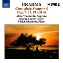 Brahms J. - Complete Songs: Vol.4 (Wunderlin Alina /...