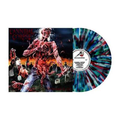 Cannibal Corpse - Eaten Back to Life (blue / green & red splatter)