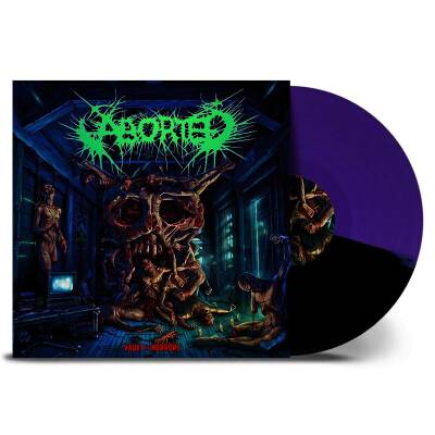 Aborted - Vault Of Horrors / purple/black split LP in Gatefold)