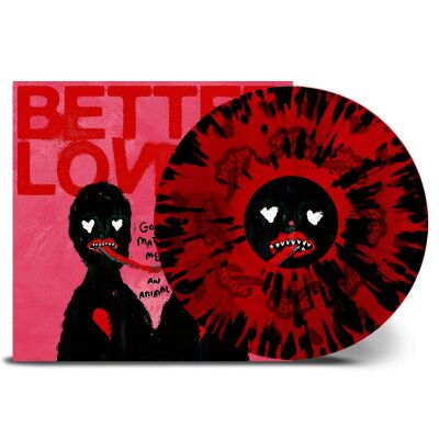 Better Lovers - God Made Me An Animal (transparent red with black splatter)