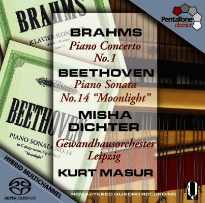 Brahms Johannes / u.a. - Konzert fuer Klavier Nr1 op15 / Sonate f (Misha Dichter (Pno) Gewandhausorchester Leipzig )