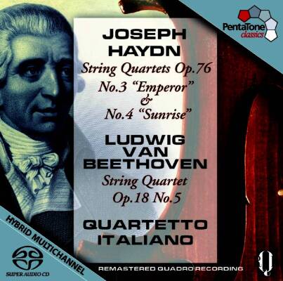 Beethoven Ludwig van / u.a. - Quartett op18/5 / Quartett op76/3 Kaiser (Quartetto Italiano 07.1973 / Quartetto Italiano 01)