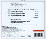 Kaufmann Walter - Orchestral Works - Vol.1 (Blumina Elisaveta / RSOB)