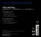 Mendelssohn Bartholdy Felix - Piano Trios (Trio Metral)