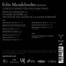 Mendelssohn Bartholdy Felix - Complete Works for Violin And Piano (Deferne Sylviane / Kazakova Denitsa)