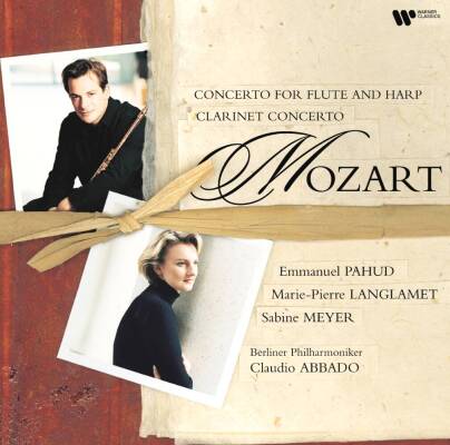 Mozart Wolfgang Amadeus - Konzert fuer Floete&Harfe, Klarinettenkonzert (Pahud / Langlamet / Meyer)