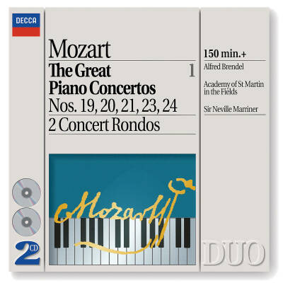Mozart Wolfgang Amadeus - Klavierkonzerte 19-21,23-24 / u.a. (Brendel Alfre / Marriner Neville u.a. / Philips Duo)