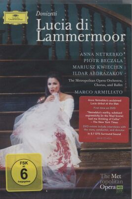 Donizetti Gaetano - Lucia Di Lammermoor (Netrebko Anna / Armiliato Marco / MET / u.a. / Blu-ray)